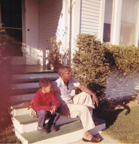 Walter Mosley and his father, Leroy.